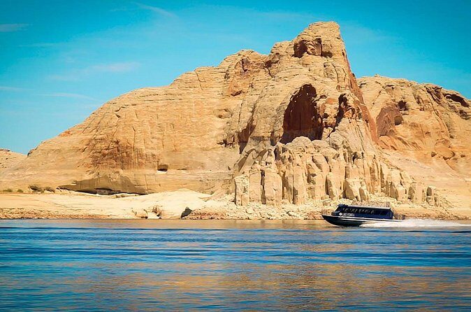 Navajo Canyon Boat Tour - Glen Canyon Dam: seeing the second-largest concrete arch up close